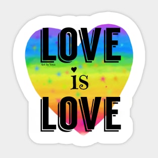 Love is love Sticker